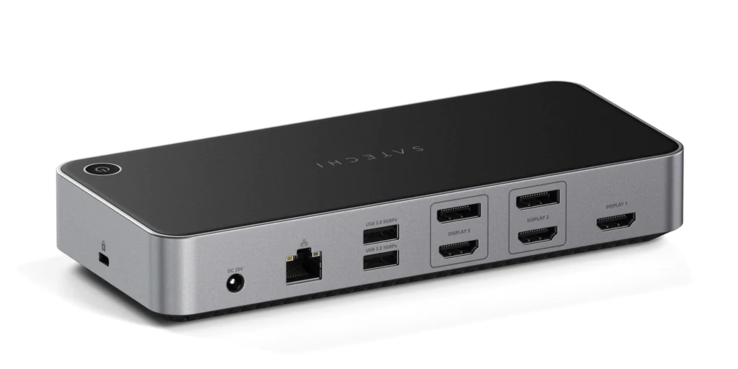 Het Satechi Triple 4K Display Docking Station. (Afbeelding bron: Satechi)