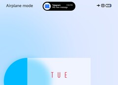 Een MIUI-thema-ontwikkelaar heeft een Dynamic Island-achtige look gemaakt voor Xiaomi-telefoons. (Afbeelding Bron: Vaibhav Jain op Twitter)