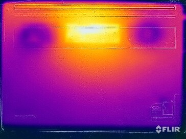 Stresstest oppervlaktetemperaturen (onder)