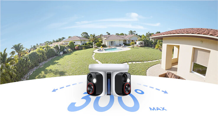 De Baseus Security X1 Pro nieuwe dual-tracking beveiligingscamera. (Afbeelding bron: Baseus)