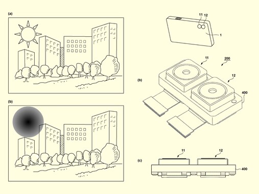 Dubbele SPAD-CMOS-sensoropstelling (Afbeelding Bron: Japan Patent Platform)