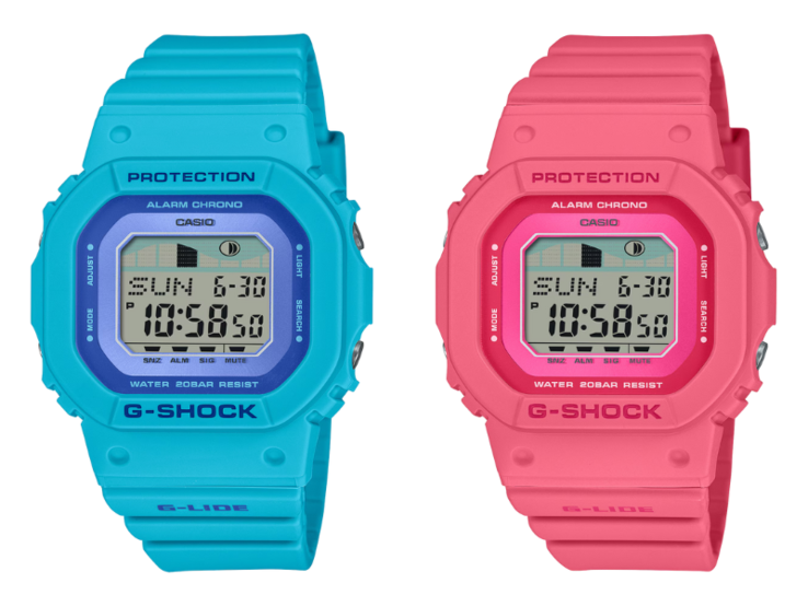 Van links naar rechts: de Casio GLXS5610-2 en GLXS5610-2 horloges. (Afbeeldingsbron: Casio)