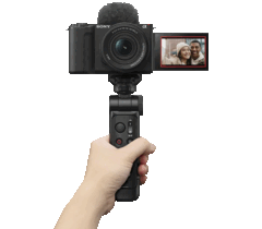 Sony kondigt de GP-VPT3 aan, een ministatief dat kan fungeren als cameragreep en afstandsbediening. (Afbeeldingsbron: Sony)