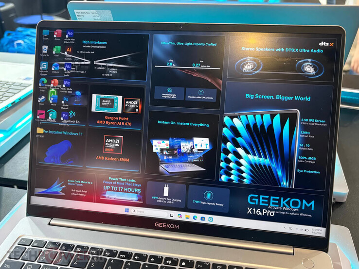 De laptop zal beschikken over een 16-inch QHD-scherm met een verversingsfrequentie van 120 Hz.