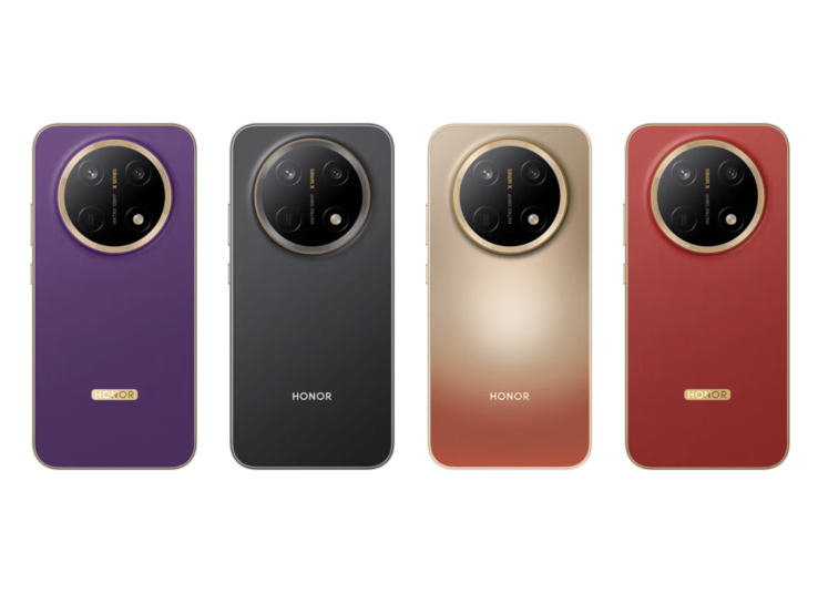 De Honor X9e Pro is verkrijgbaar in de kleuren Royal Purple, Midnight Black, Dawn Gold en Reddish Brown.