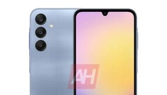 Een &quot;Galaxy A25&quot; render. (Bron: Android Headlines)