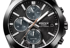 De zwarte Casio Edifice EFS-S650DC-1A (afbeelding) heeft een koperkleurige secondewijzer die het zwarte ontwerp goed aanvult. (Afbeeldingsbron: Casio)