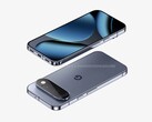 Onofficiële render van de Pixel 11 Pro met voor- en achterkant.