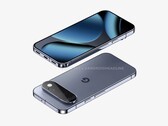 Onofficiële render van de Pixel 11 Pro met voor- en achterkant.