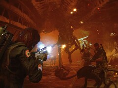 Afbeelding uit het spel Aliens: Fireteam Elite op Steam waarop een Xenomorph te zien is. (Afbeeldingsbron: Steam)