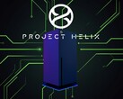 Een banner met een Project Helix Xbox-consoleconcept