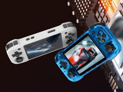 De R46H is een andere horizontale retro gaming handheld gebaseerd op een Rockchip RK3326 chipset. (Afbeelding bron: Amazon)