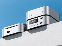 Dit nieuwste dockingstation voor de Mac Mini heeft een ingebouwd scherm (Afbeelding bron: RayCue)