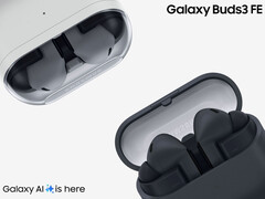 De Galaxy Buds 3 FE is verkrijgbaar vanaf 5 september 2025. Afgebeeld: twee kleuren van de draadloze oordopjes. (Afbeelding bron: Samsung - bewerkt)
