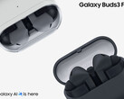 De Galaxy Buds 3 FE is verkrijgbaar vanaf 5 september 2025. Afgebeeld: twee kleuren van de draadloze oordopjes. (Afbeelding bron: Samsung - bewerkt)