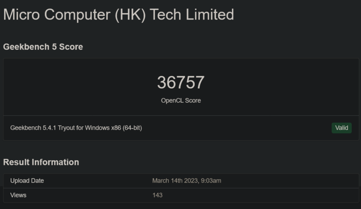 (Afbeelding Bron: Geekbench)