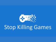 De campagne Stop Killing Games ging van start in 2024. Afgebeeld - het campagnelogo. (Afbeeldingsbron: Stop Killing Games)