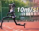 Unitree's humanoïde H1 bereikte een topsnelheid van 10,1 m/s in een sprint, maar bleef nog steeds duidelijk achter bij Usain Bolt in de algemene 100-meter tijd.