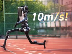 Unitree's humanoïde H1 bereikte een topsnelheid van 10,1 m/s in een sprint, maar bleef nog steeds duidelijk achter bij Usain Bolt in de algemene 100-meter tijd.