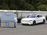 ZF heeft zijn brake-by-wire systeem getest op een BYD Han EV, hoewel het bedrijf nog geen plannen heeft bevestigd om het systeem in productievoertuigen te installeren. (Afbeeldingsbron: ZF)