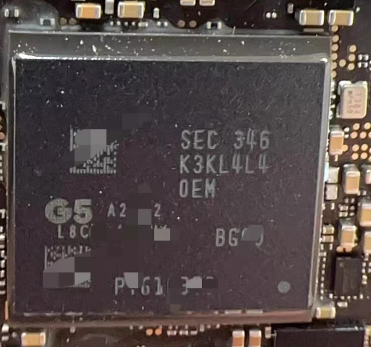 Een close-up van de Tensor G5-chipset (Afbeelding bron: Goofish)