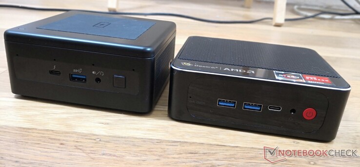 Links: Intel NUC11PAQi7, Rechts: Beelink SER3 Links: Intel NUC11PAQi7, Rechts: Beelink SER3