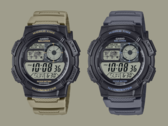 De Casio AE-1000W-5AV (links) en AE-1000W-8AV (rechts) horloges zullen naar verwachting in mei op de markt komen. (Afbeeldingsbron: Casio)