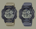 De Casio AE-1000W-5AV (links) en AE-1000W-8AV (rechts) horloges zullen naar verwachting in mei op de markt komen. (Afbeeldingsbron: Casio)