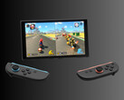 Nintendo Switch 2 met losgekoppelde Joy-Cons (Afbeelding bron: screenshot, Nintendo of America YouTube met bewerkingen)
