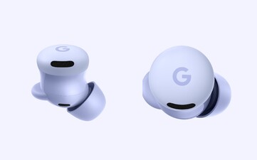 De Pixel Buds 2a in Iris. (Afbeeldingsbron: Google)