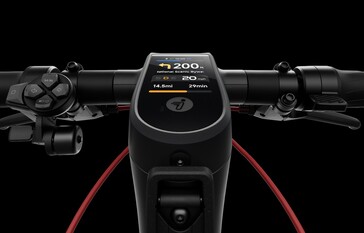 De Segway Max G3 Plus elektrische step is voorzien van een kleurendisplay voor navigatie.