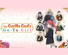 De promo-afbeelding van The Gorilla Gods Go-To Girl toont de hoofdrolspeelster en haar vrijers. (Afbeeldingsbron: Kadokawa)