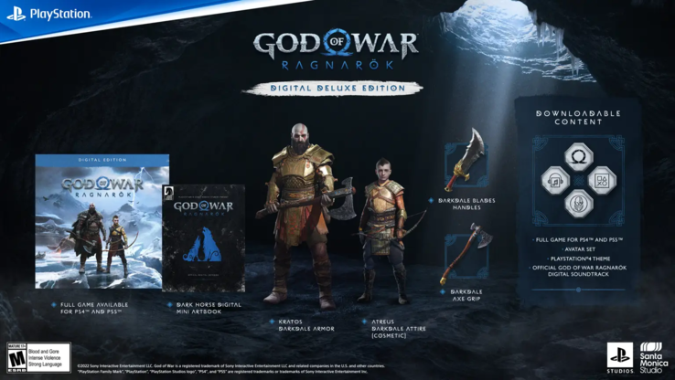 God of War Ragnarok Digital Deluxe Edition (afbeelding via Sony)