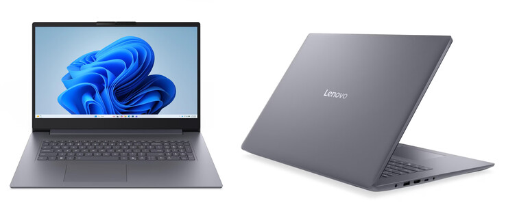 De IdeaPad Slim 3i 17IWC11 in de afwerking Luna Grey.