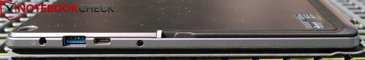 Rechterkant: audiopoort, USB 3.0 USB 3.1 Type-C, stroom-in