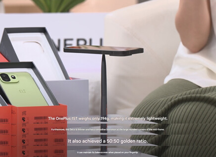 Een screenshot van de live onthulling van de OnePlus 15T (machine vertaald)