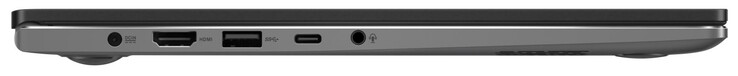 Links: Voeding, HDMI, USB 3.2 Gen 1 (Type-A), Thunderbolt 4 (Type-C; DisplayPort, Power Delivery), combo audio