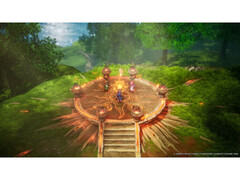Een screenshot van de Dragon Quest I en II HD-2D remake collectie die de unieke kunststijl van het spel laat zien. (Afbeelding Bron: Square Enix)
