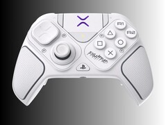 Victrix Pro BFG Reloaded-controller getoond in wit met fightpad-module (Afbeelding bron: Turtle Beach PR)