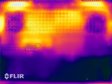 Oppervlaktetemperaturen stresstest (onder)