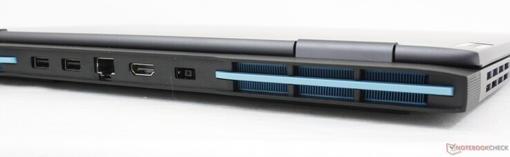 Achterkant: USB-A 3.2 Gen. 2 (10 Gbps), RJ-45 Gigabit, HDMI 2.1, AC-adapter