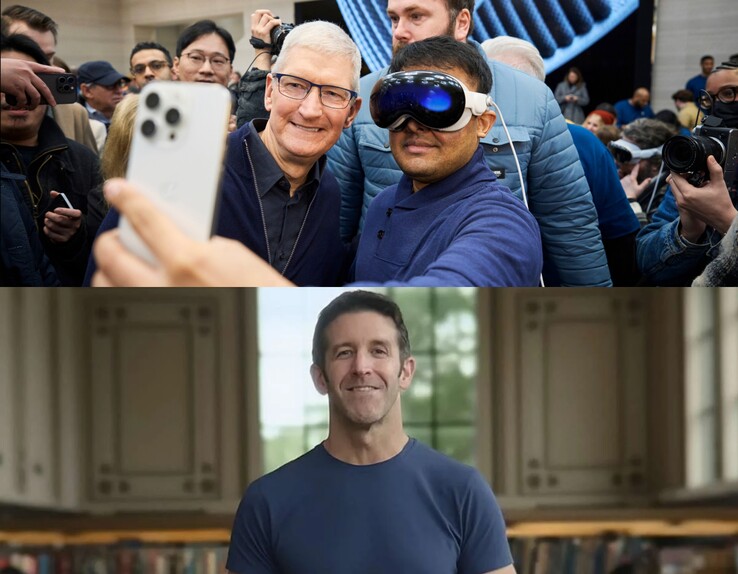 Tim Cook (boven), John Ternus (onder).