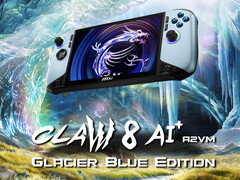 De Glacier Blue Edition is de tweede Claw 8 AI+ refresh van MSI tot nu toe.