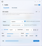 Audio- en EQ-instellingen