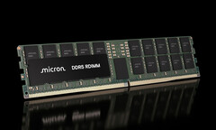 De DDR5 RDIMM-geheugenmodule van Micron. De nieuwe 512 GB-versie van het bedrijf zou tot 12 TB RAM in één enkele server mogelijk kunnen maken.