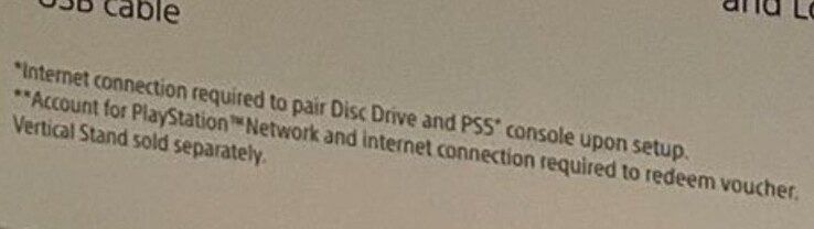 Vereiste internetverbinding voor PlayStation 5 Slim (afbeelding via CharlieIntel op X)