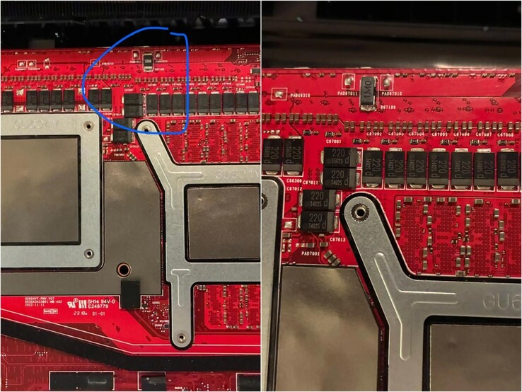 Voor (links) en na (rechts) de shunt mod. (Afbeeldingsbron: thatavidreadertrue op Reddit)