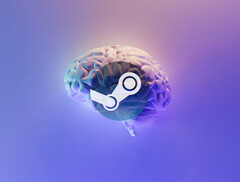 Steam zal binnenkort games toestaan die AI gebruiken om inhoud te genereren. (Afbeelding via Milad Fakurian op Unsplash, Steam-logo via Valve)