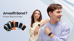 De Amazfit Band 7 komt in twee kleuren met levendige horlogebandjes. (Afbeelding bron: Amazfit)