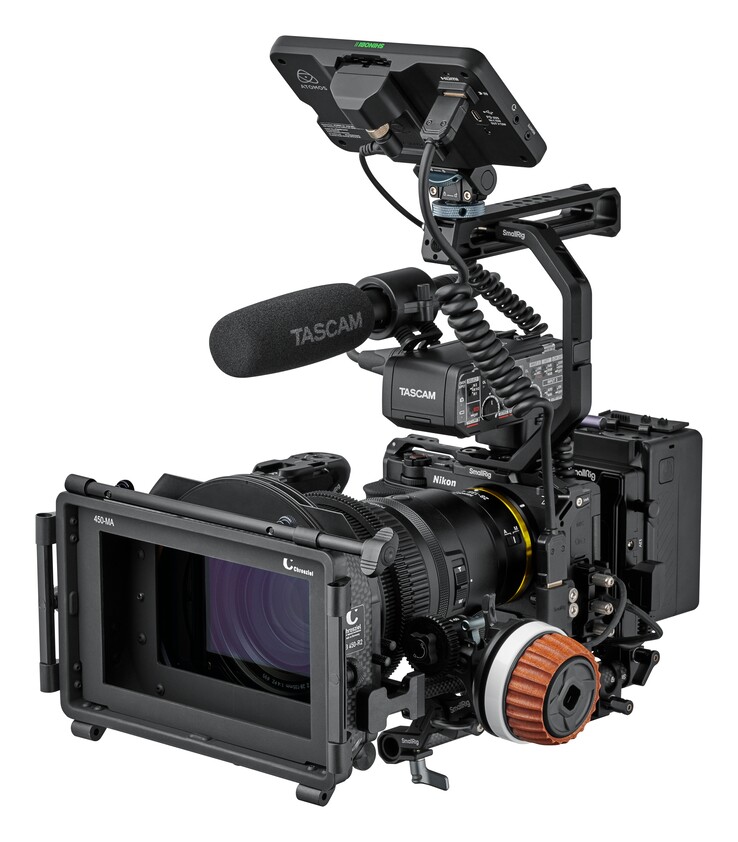 De Nikon ZR cinema camera kan volledig worden uitgerust voor gebruik op filmsets door professionele filmmakers. (Afbeeldingsbron: Nikon)